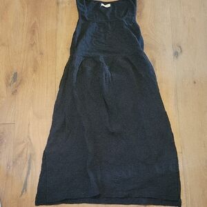 Madewell black Ribbed Dress Size Medium